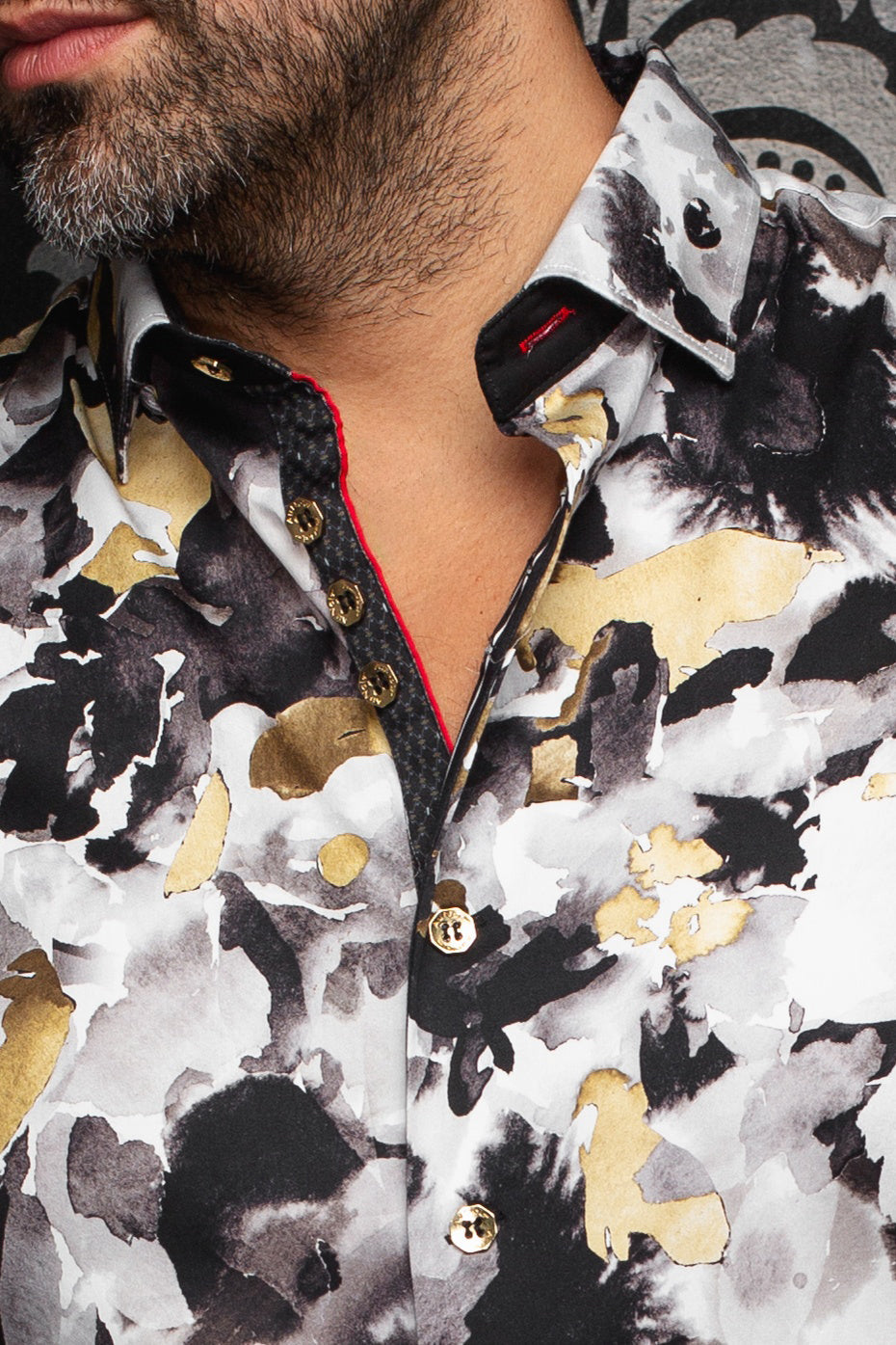 Chemise manches longues pour homme par Au Noir | MAGNUS Or | Boutique Vvög, inventaire complet de la marque Au Noir