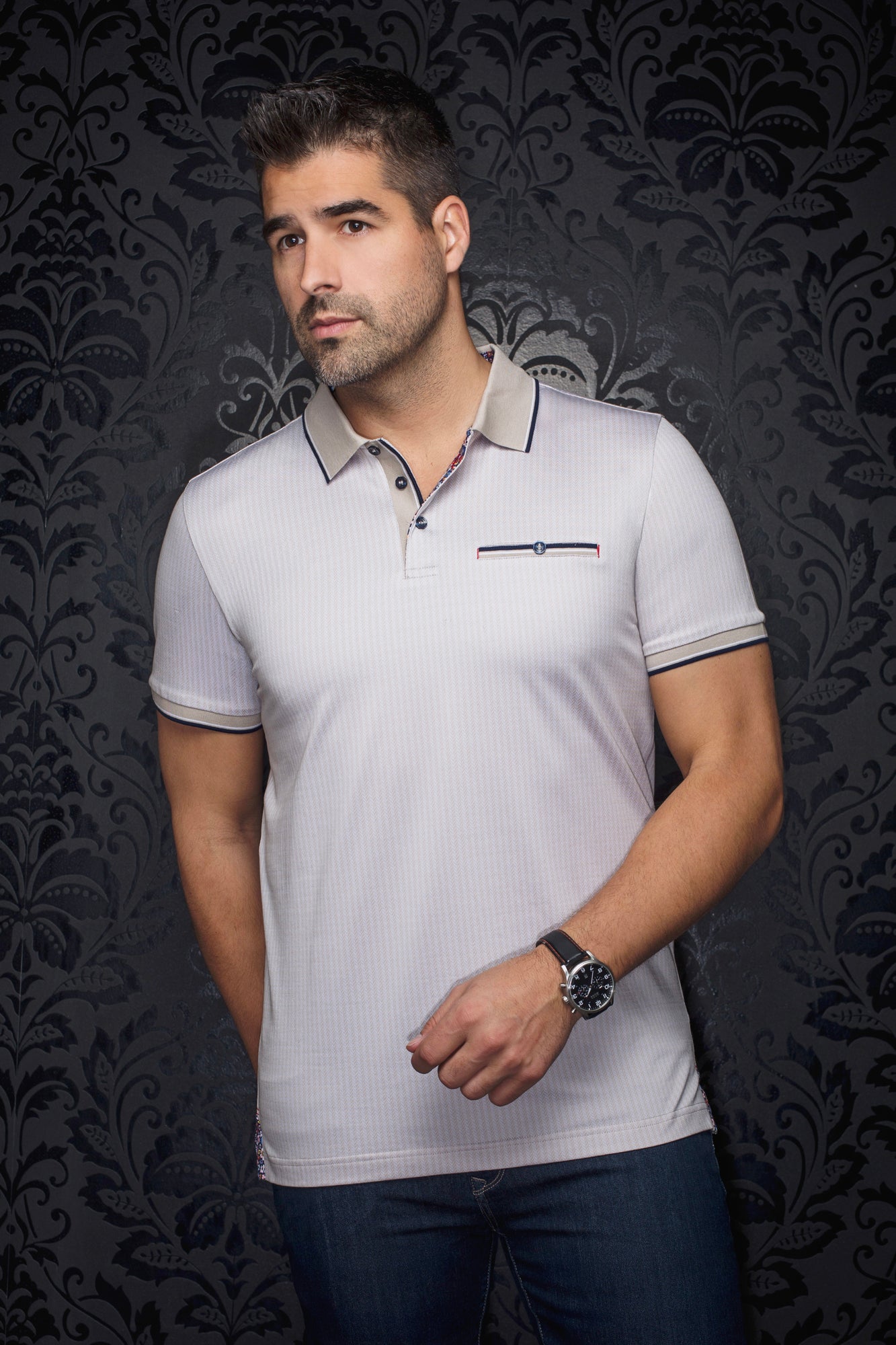 Polo pour homme par Au Noir | MAYBERRY Pierre | Boutique Vvög, inventaire complet de la marque Au Noir