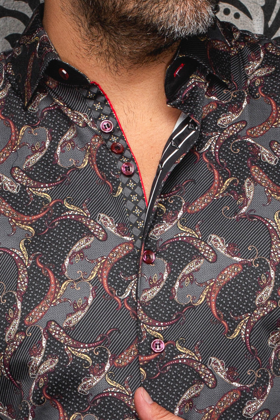 Chemise manches longues pour homme par Au Noir | MIRAGE Noir | Boutique Vvög, inventaire complet de la marque Au Noir