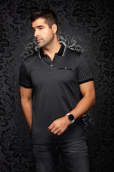 Polo pour homme par Au Noir | MOJAVE Noir | Boutique Vvög, inventaire complet de la marque Au Noir