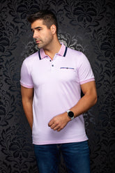 Polo pour homme par Au Noir | MOJAVE Rose Pâle | Boutique Vvög, inventaire complet de la marque Au Noir