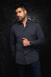 Chemise en nylon pour homme par Au Noir | MONTESSORI Noir | Boutique Vvög, vêtements mode pour homme et femme