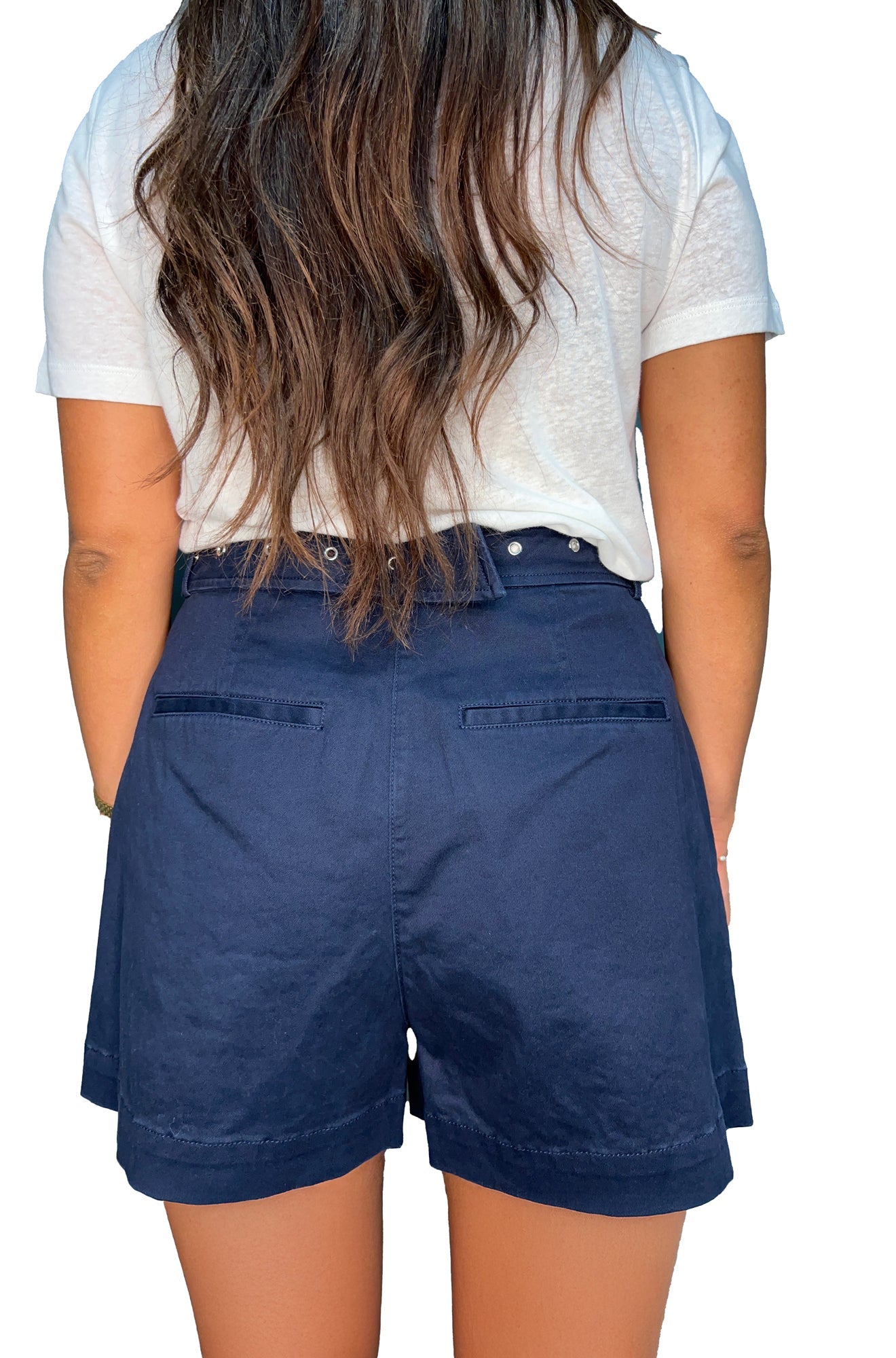 Bermuda pour femme par Michael Kors | MS230BG3X6 Bleu Nuit | Boutique Vvög, vêtements mode pour homme et femme