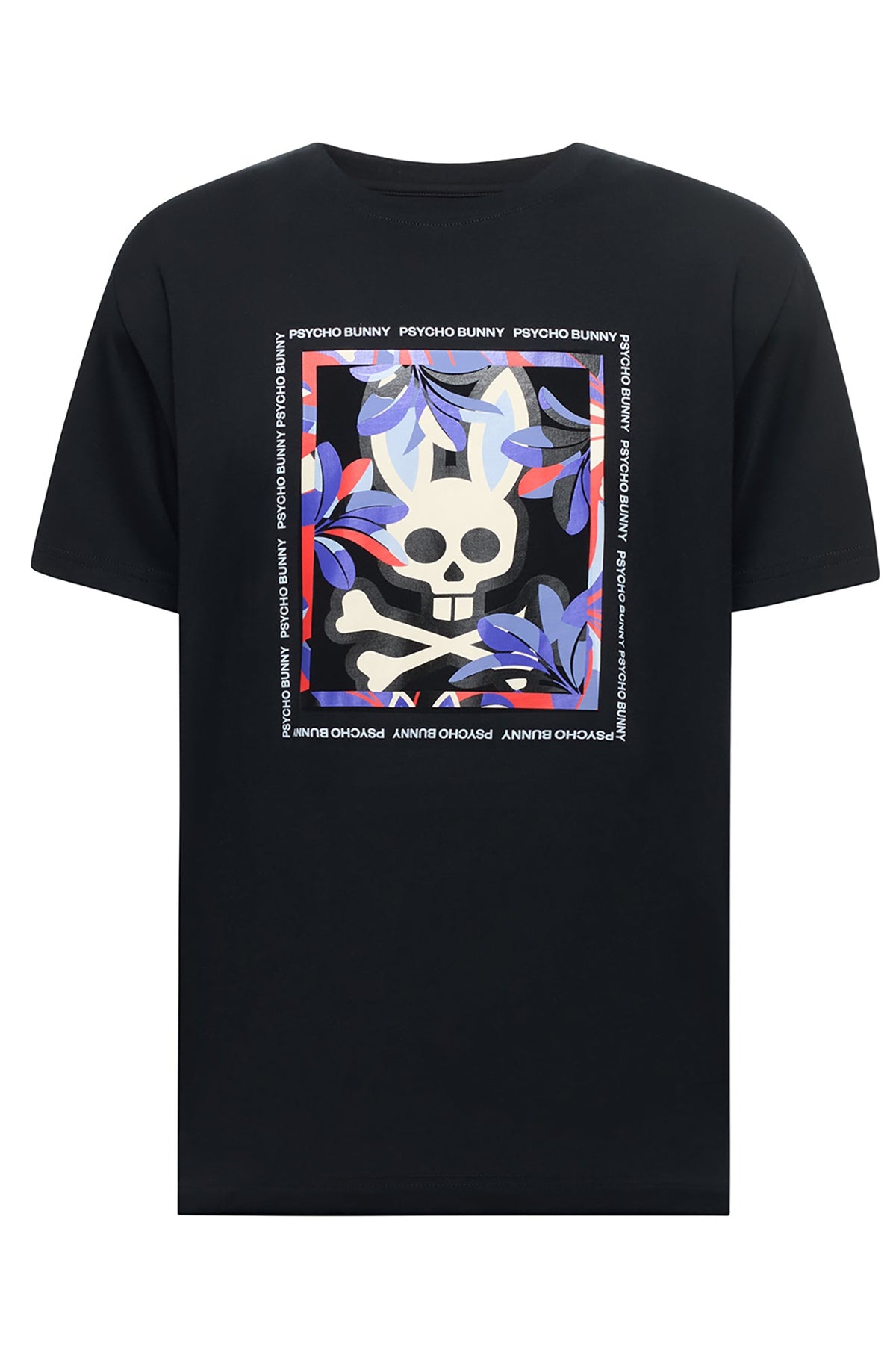 T-Shirt pour homme par Psycho Bunny | MT0200190 Noir | Boutique Vvög, vêtements mode pour homme et femme