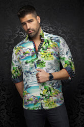 Chemise manches longues en Knit pour homme par Au Noir | NEVERA Blanc | Boutique Vvög, inventaire complet de la marque Au Noir