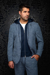 Veston pour homme par Au Noir | NOAH HOOD Marine | Boutique Vvög, inventaire complet de la marque Au Noir