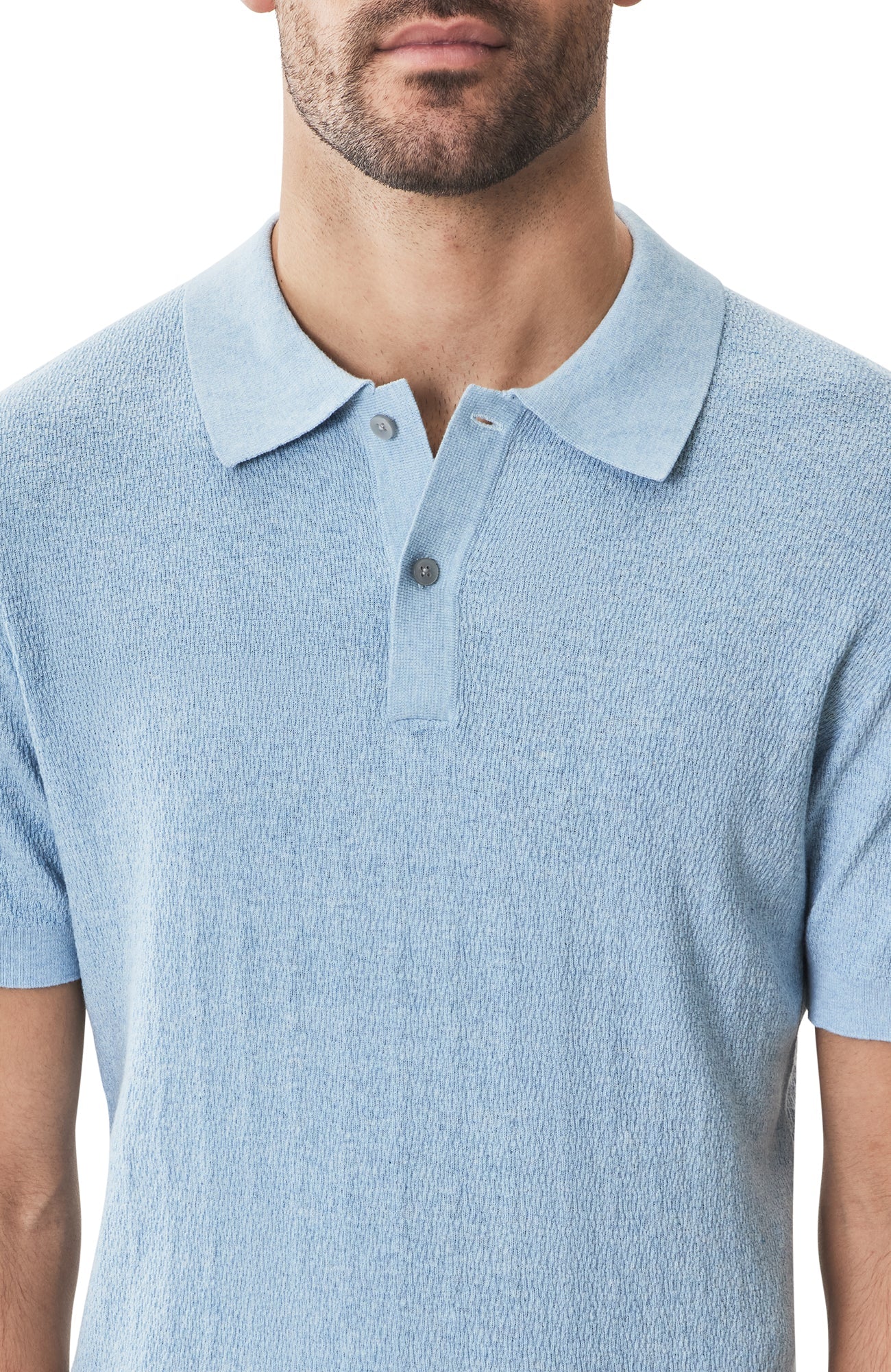 Polo à manches courtes pour homme par Robert Barakett | RB51205 Neo Bleu Poussière | Boutique Vvög, vêtements mode pour homme et femme