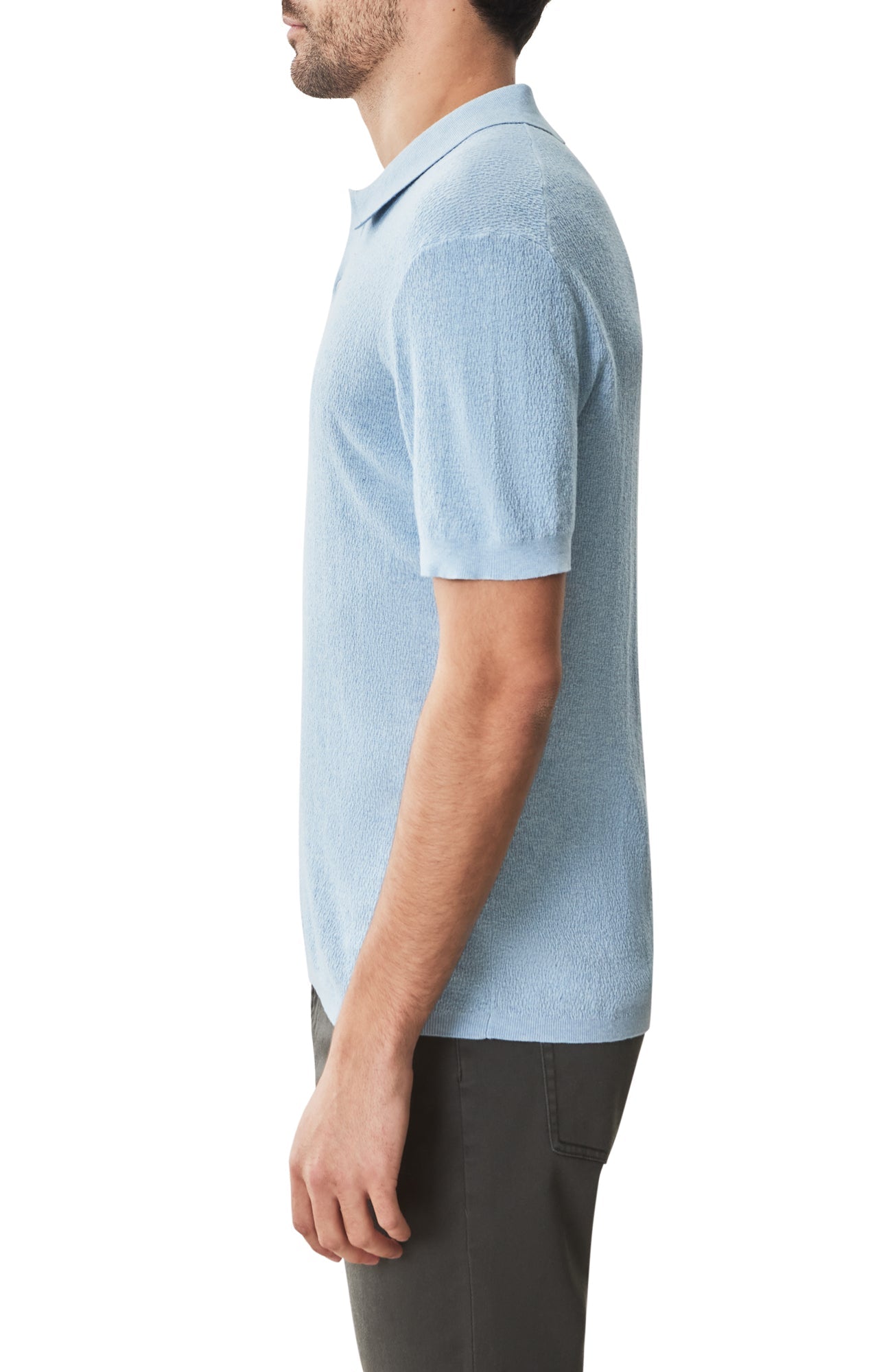 Polo à manches courtes pour homme par Robert Barakett | RB51205 Neo Bleu Poussière | Boutique Vvög, vêtements mode pour homme et femme