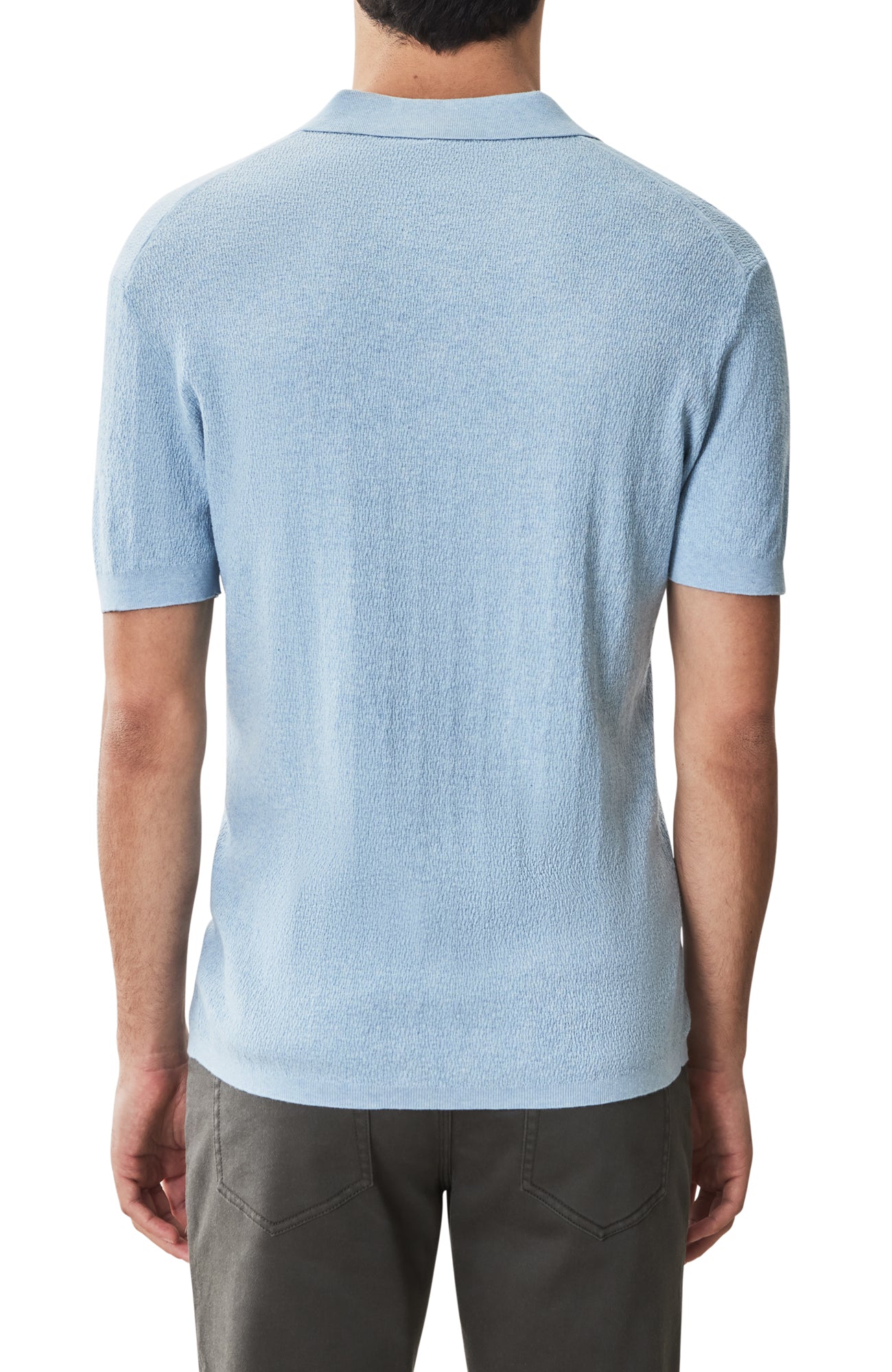Polo à manches courtes pour homme par Robert Barakett | RB51205 Neo Bleu Poussière | Boutique Vvög, vêtements mode pour homme et femme