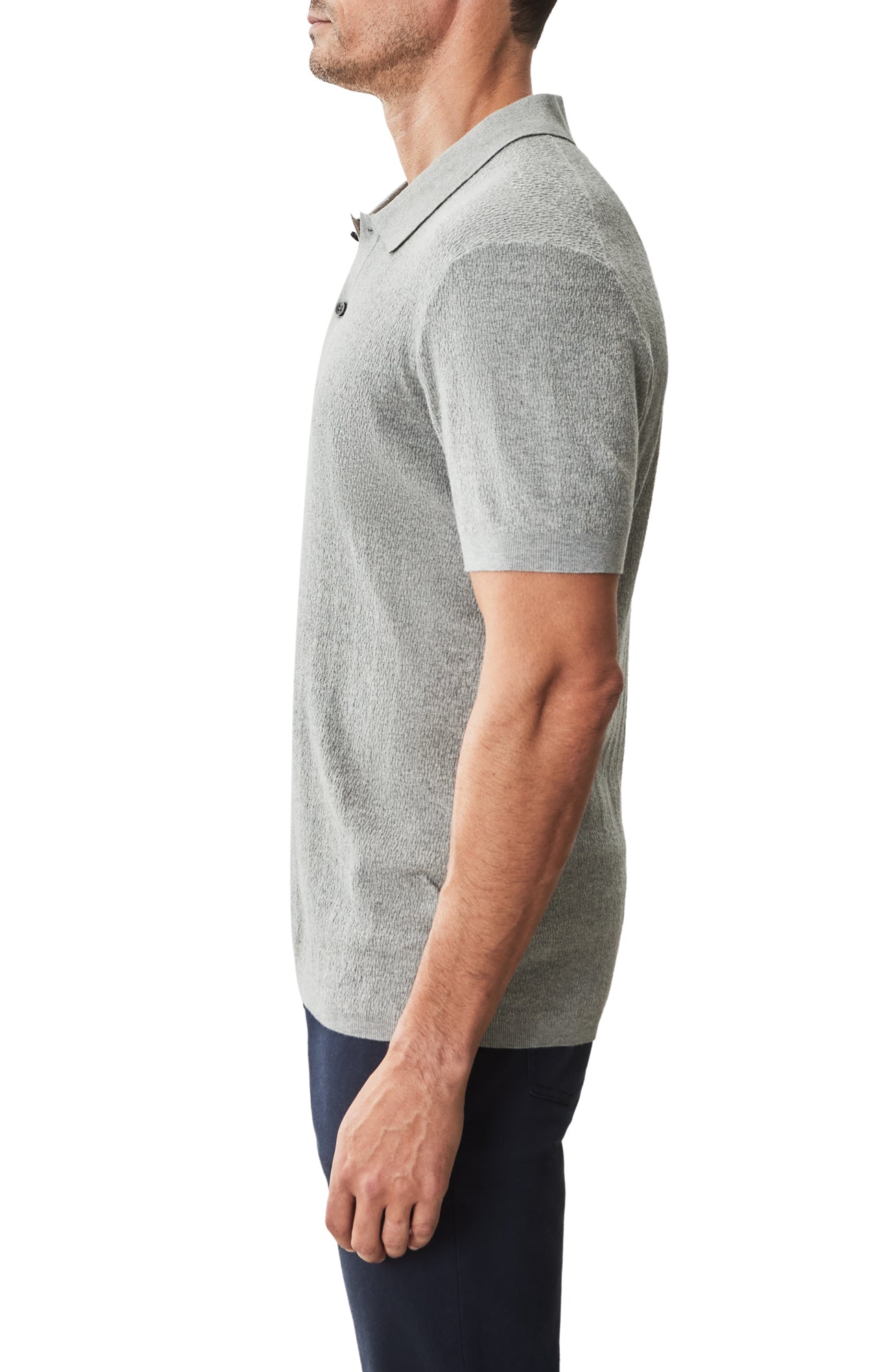 Polo à manches courtes pour homme par Robert Barakett | RB51205 Neo Gris Monument | Boutique Vvög, vêtements mode pour homme et femme