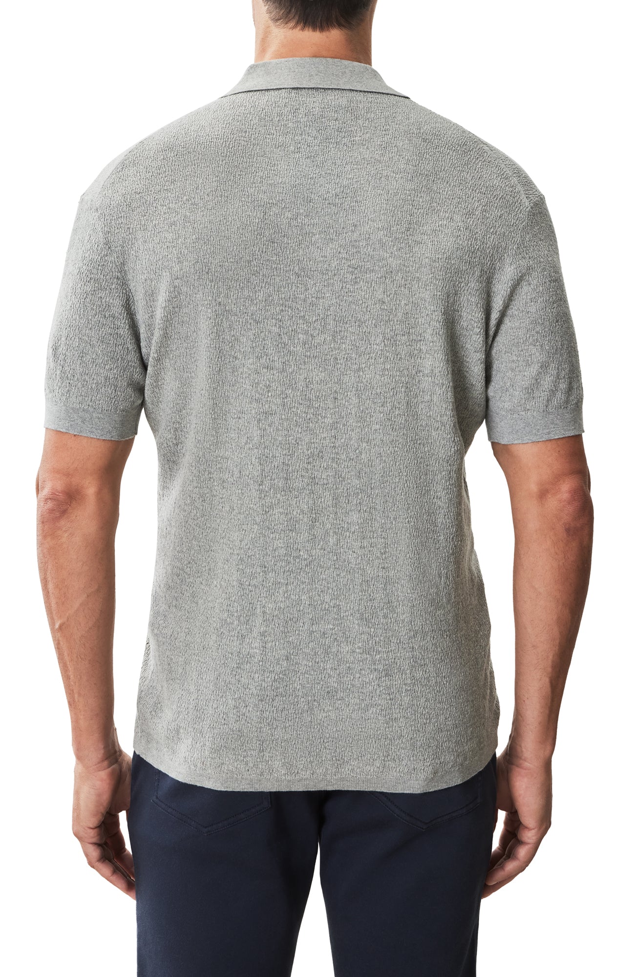 Polo à manches courtes pour homme par Robert Barakett | RB51205 Neo Gris Monument | Boutique Vvög, vêtements mode pour homme et femme