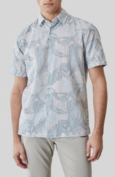 Chemise tissée pour homme par Robert Barakett | RB61256 Stratford Sarcelle Poussiéreuse | Boutique Vvög, vêtements mode pour homme et femme