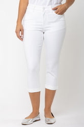 Capri pour femme par Carreli Jeans | PC 001 Blanc Éclatant | Boutique Vvög, vêtements mode pour homme et femme