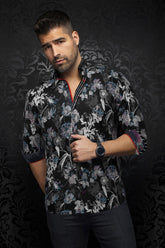 Chemise manches longues pour homme par Au Noir | PEYLON Noir | Boutique Vvög, inventaire complet de la marque Au Noir