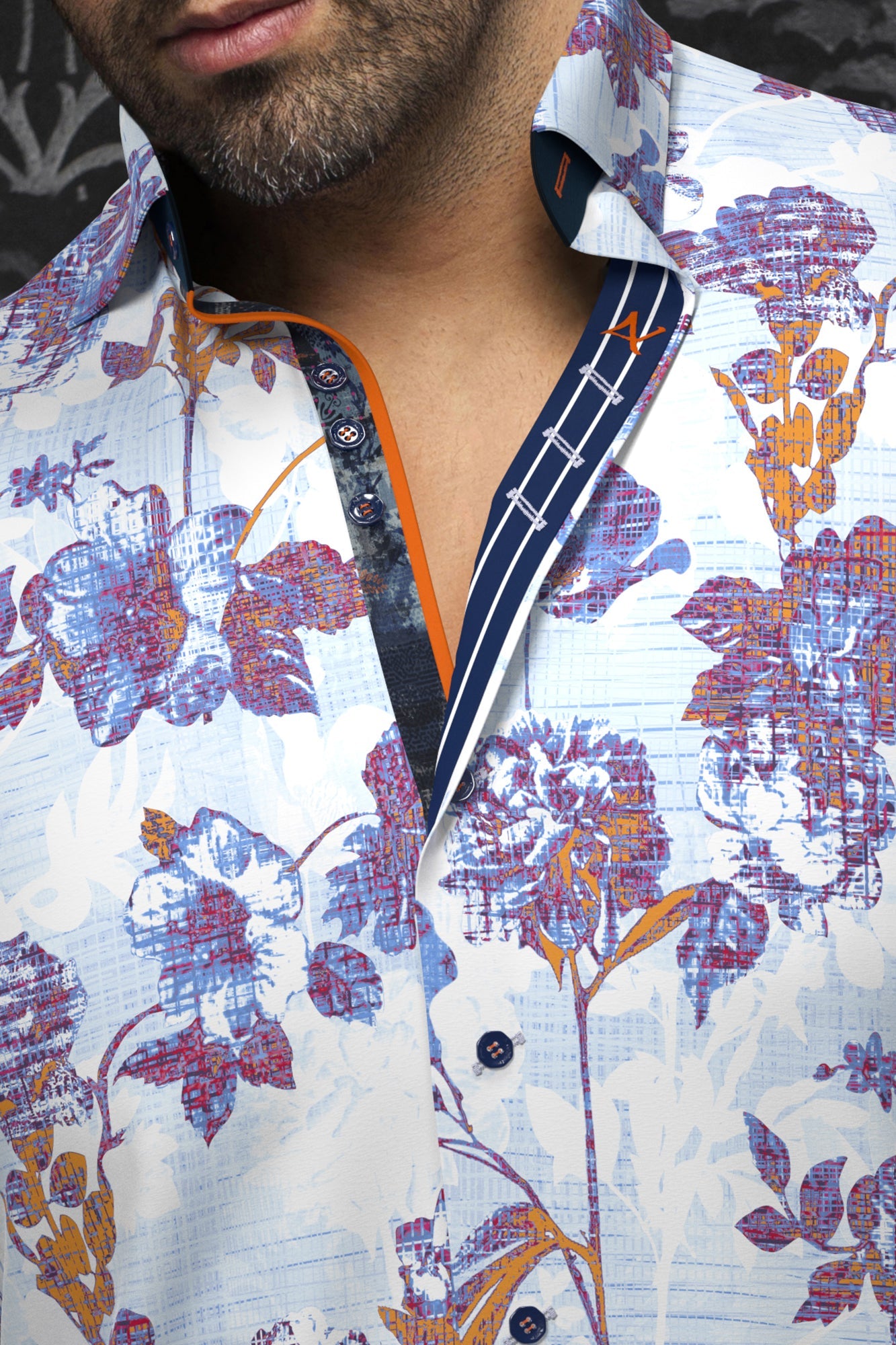 Chemise manches longues pour homme par Au Noir | PEYLON Bleu Clair | Boutique Vvög, inventaire complet de la marque Au Noir