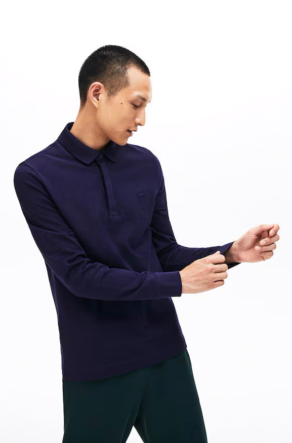 Long Sleeve Cropped Lacoste Lacoste Long Sleeve Tipped Polo Shirt