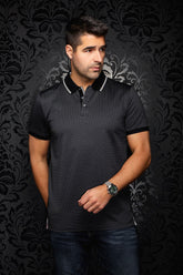 Polo pour homme par Au Noir | PUNTAGORDA Noir | Boutique Vvög, inventaire complet de la marque Au Noir