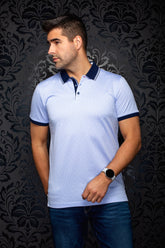Polo pour homme par Au Noir | PUNTAGORDA Bleu Pâle | Boutique Vvög, inventaire complet de la marque Au Noir