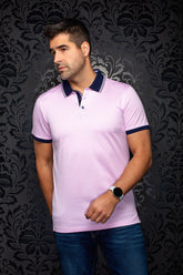 Polo pour homme par Au Noir | PUNTAGORDA Rose Pâle | Boutique Vvög, inventaire complet de la marque Au Noir