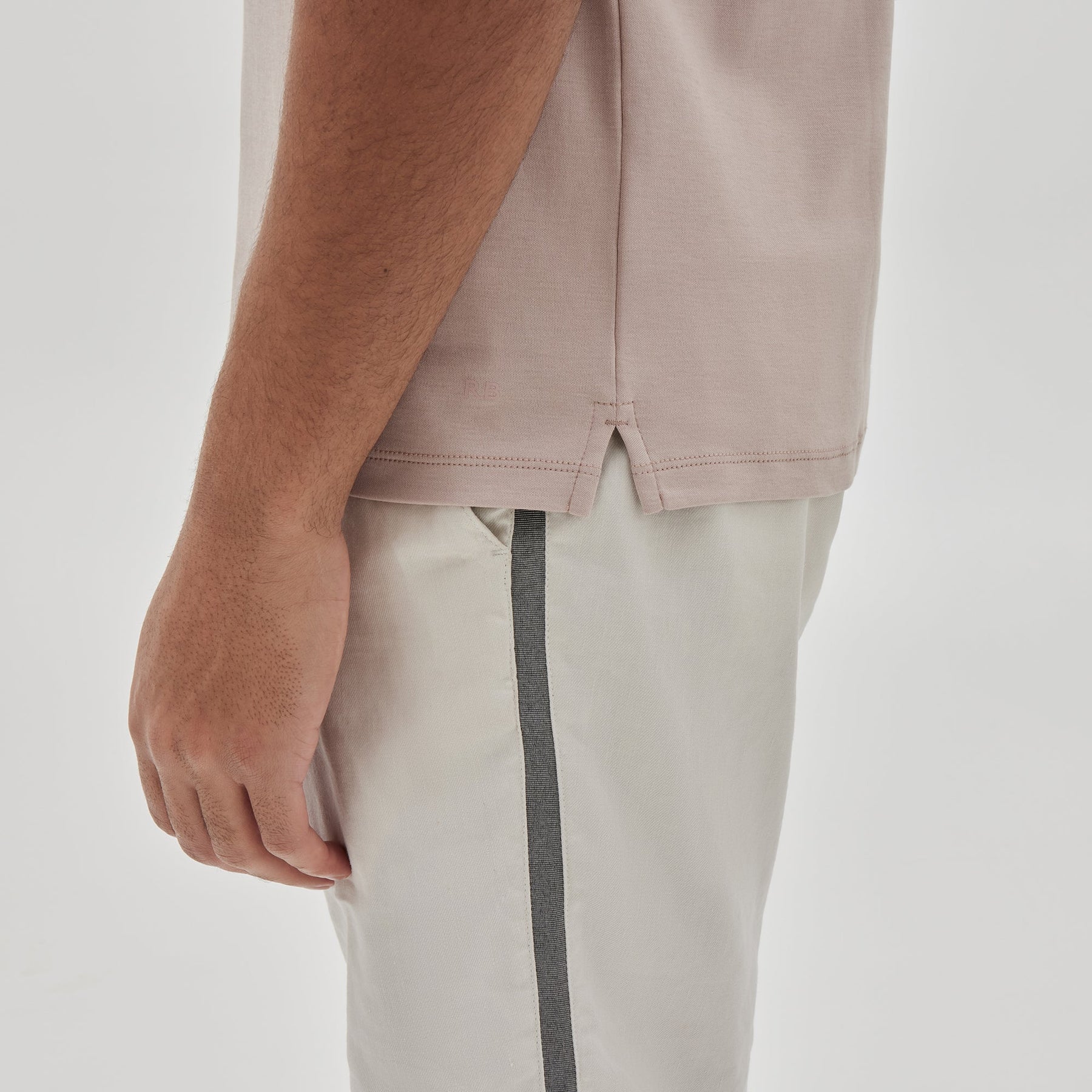 Polo avec fermeture éclair pour homme par Robert Barakett | Georgia RB01030 Corail Ombré | Boutique Vvög, vêtements mode pour homme & femmes