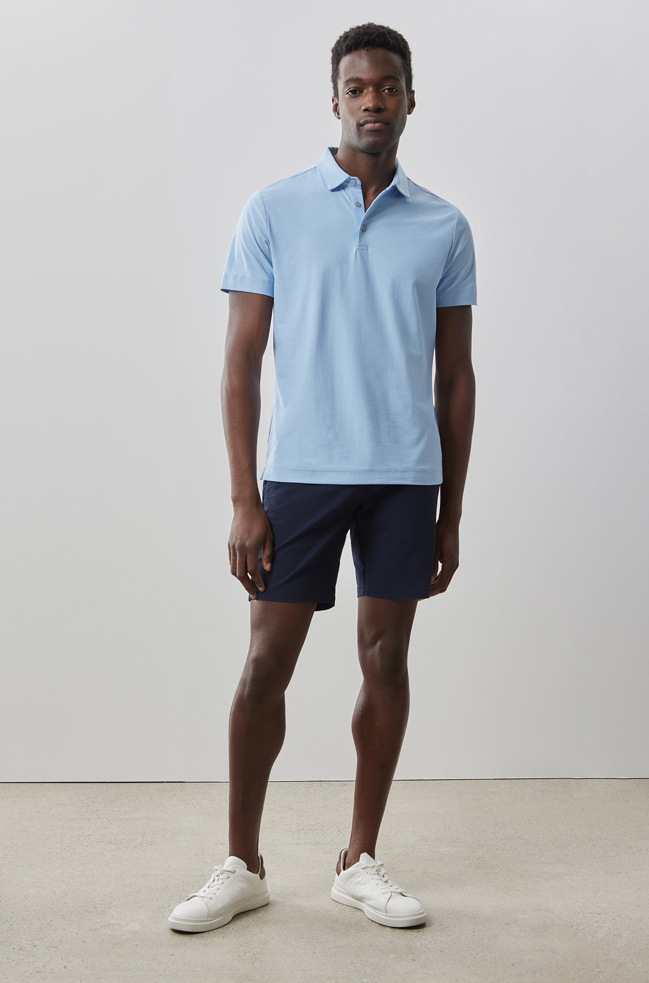 Polo à manches courtes pour homme par Robert Barakett | RB31040 Hickman Cloche Bleue | Boutique Vvög, vêtements mode pour homme et femme