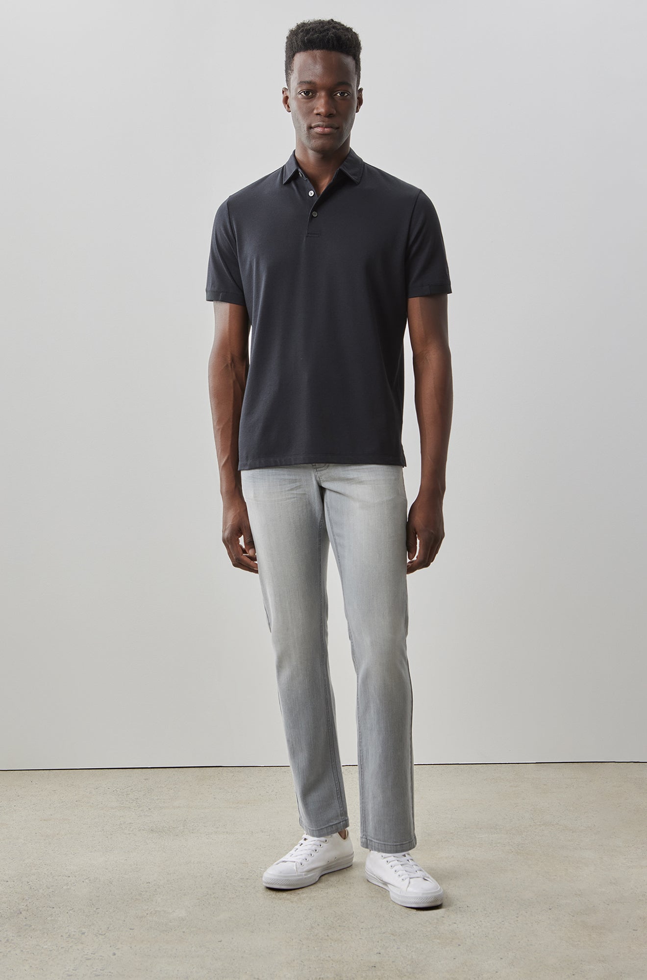 Polo à manches courtes pour homme par Robert Barakett | RB31088 Ragdan Noir | Boutique Vvög, vêtements mode pour homme et femme