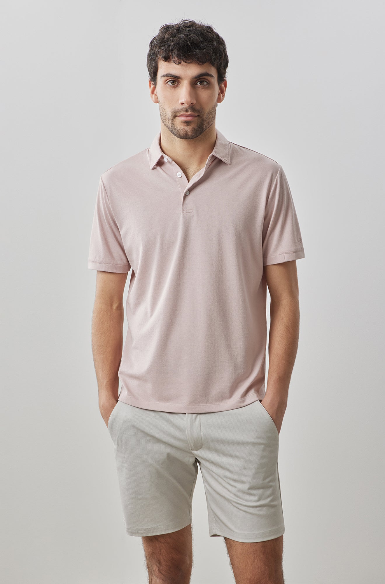 Polo à manches courtes pour homme par Robert Barakett | RB31088 Ragdan Corail | Boutique Vvög, vêtements mode pour homme et femme