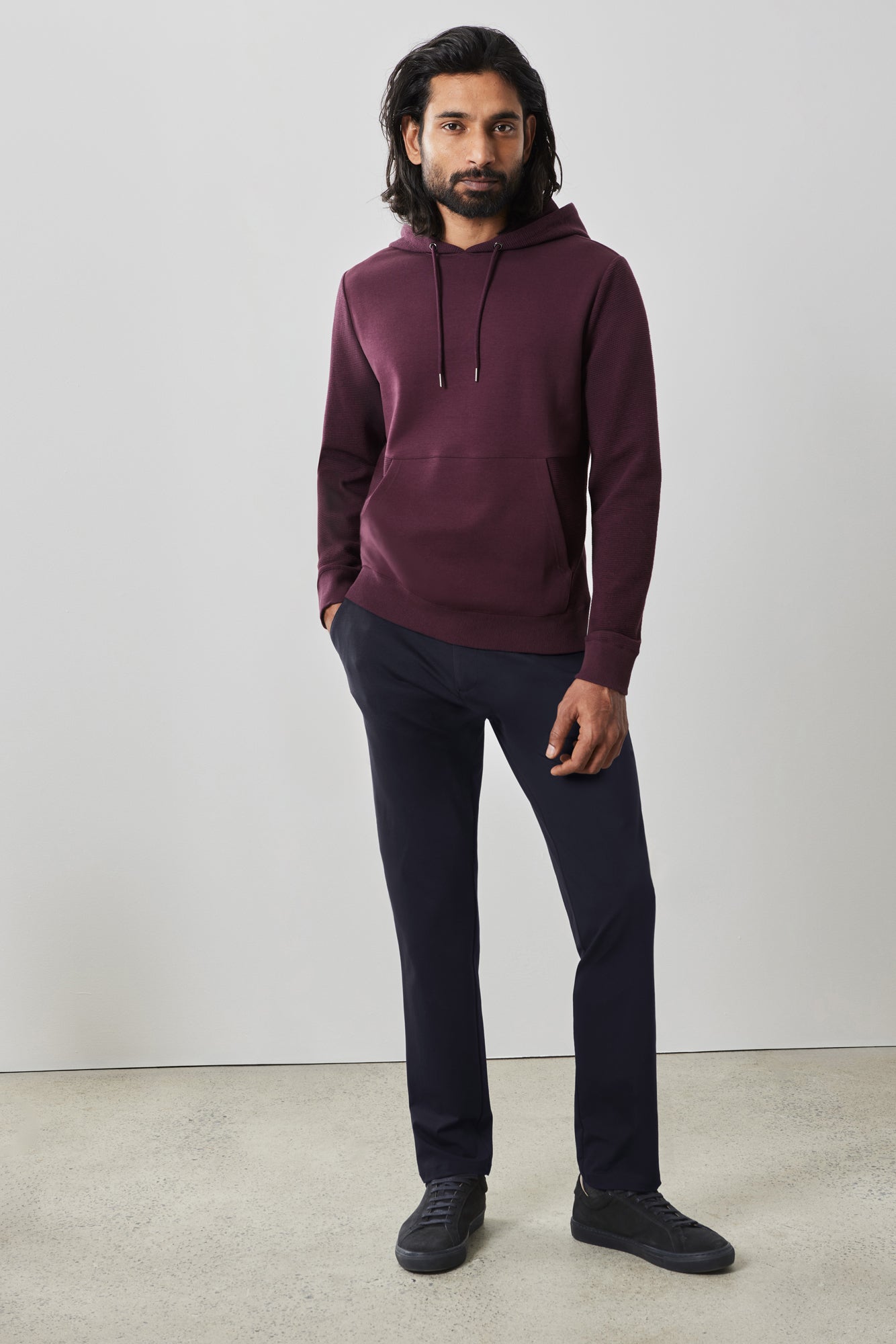 Coton ouaté pour homme par Robert Barakett | RB41458 Dugald Bordeaux | Boutique Vvög, vêtements mode pour homme et femme