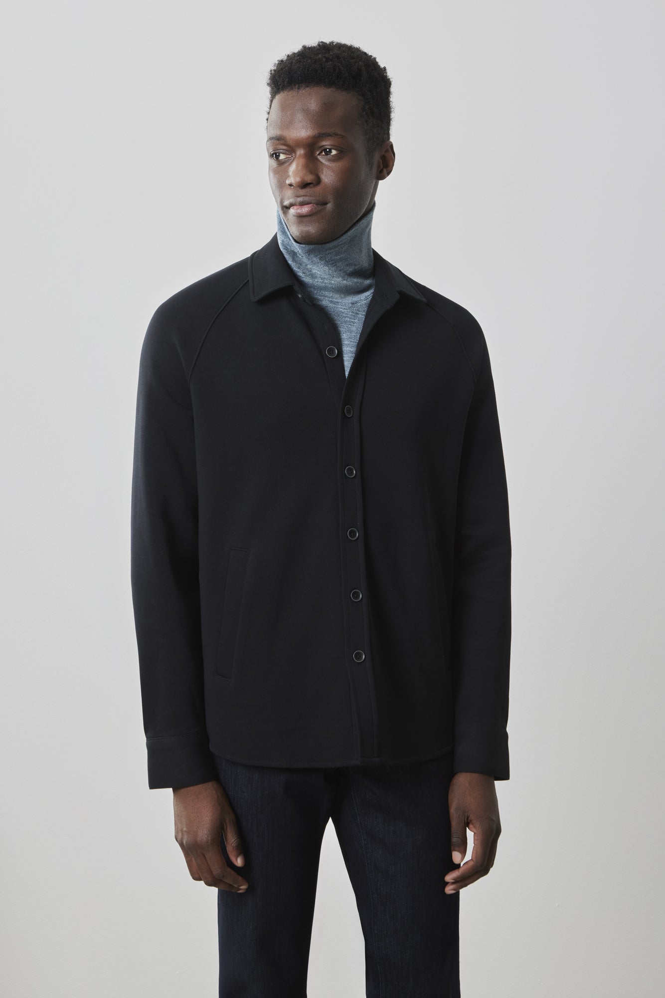 Surchemise pour homme par Robert Barakett | RB41511 Optus Noir | Boutique Vvög, vêtements mode pour homme et femme