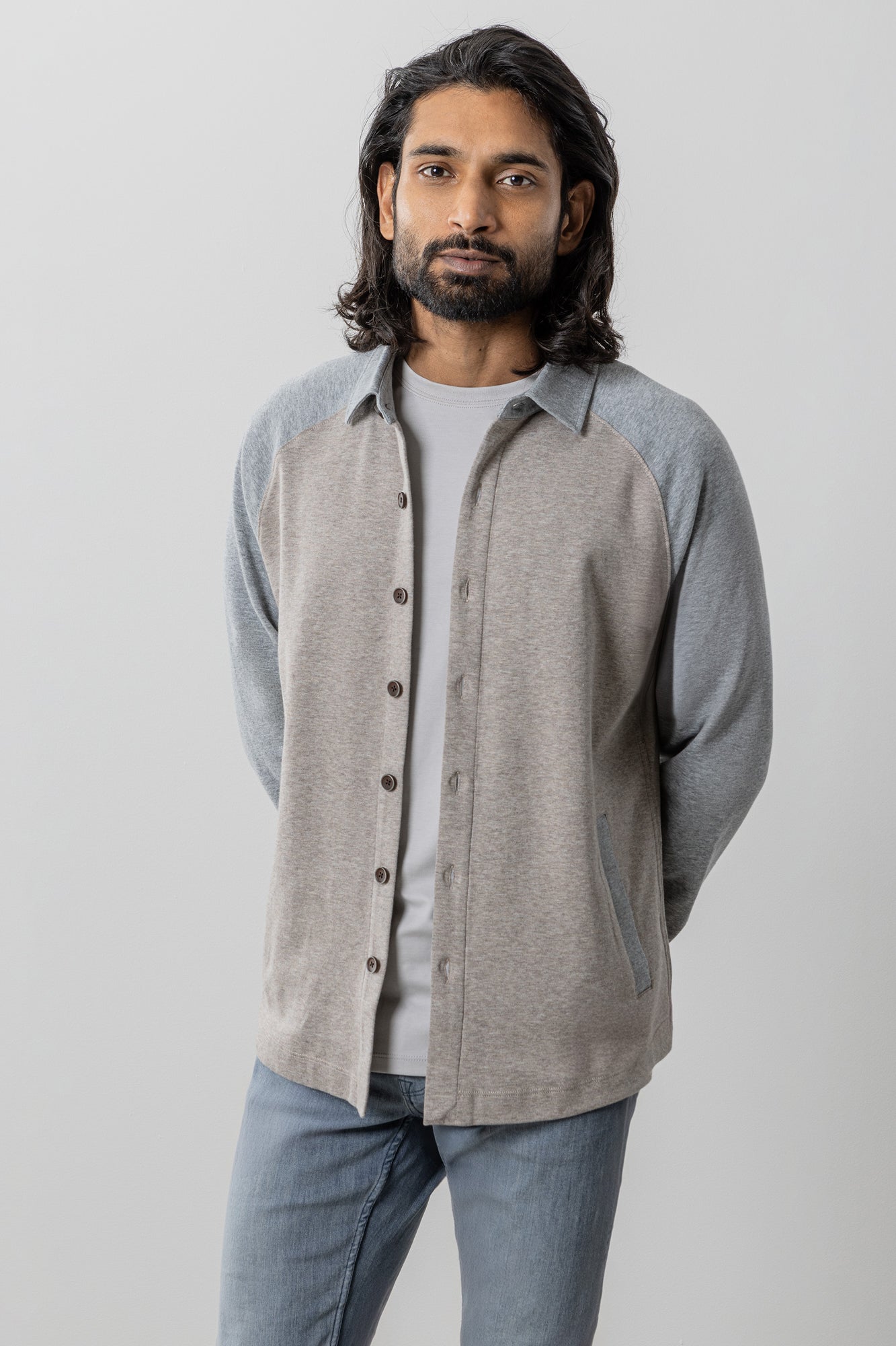 Surchemise pour homme par Robert Barakett | RB41513 Paolo Brun Clair | Boutique Vvög, vêtements mode pour homme et femme