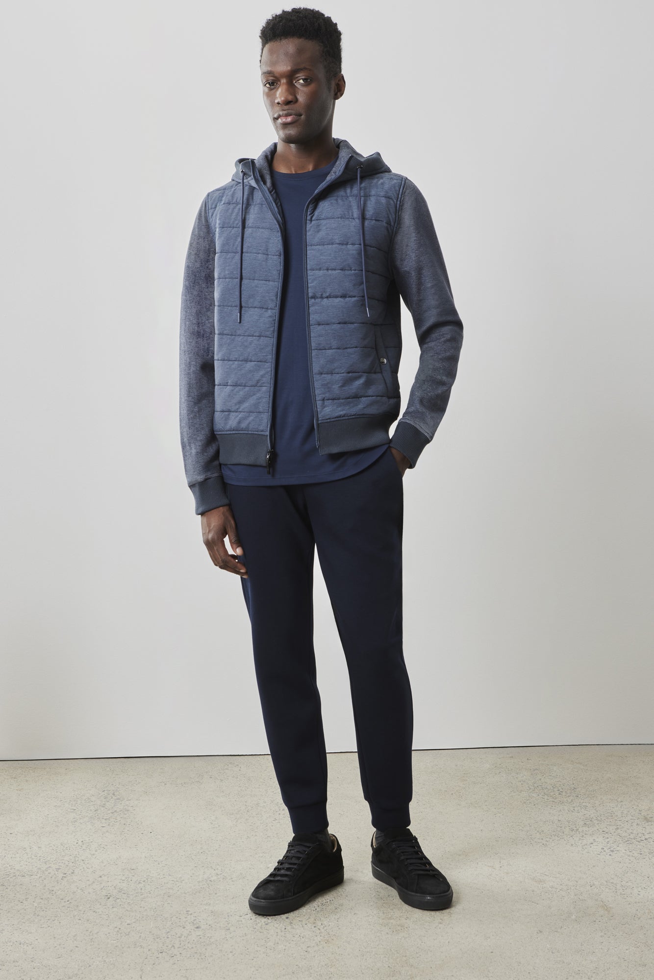 Veste matelassé pour homme par Robert Barakett | RB41539 Cowandame Bleu Marine | Boutique Vvög, vêtements mode pour homme et femme
