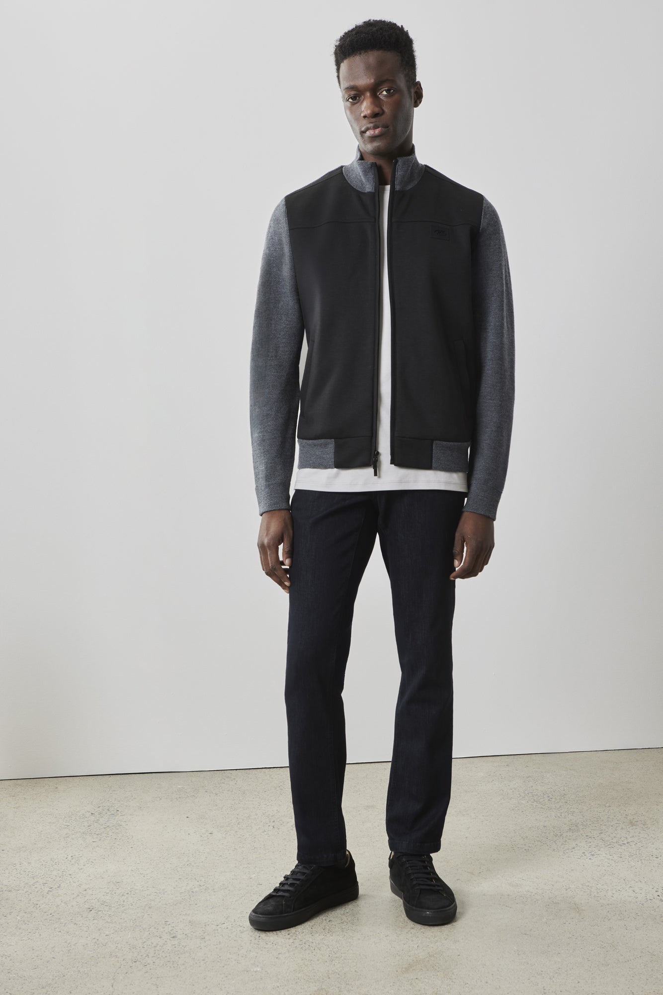 Veste entièrement zippé pour homme par Robert Barakett | RB41555 Cooper Anthracite | Boutique Vvög, vêtements mode pour homme et femme