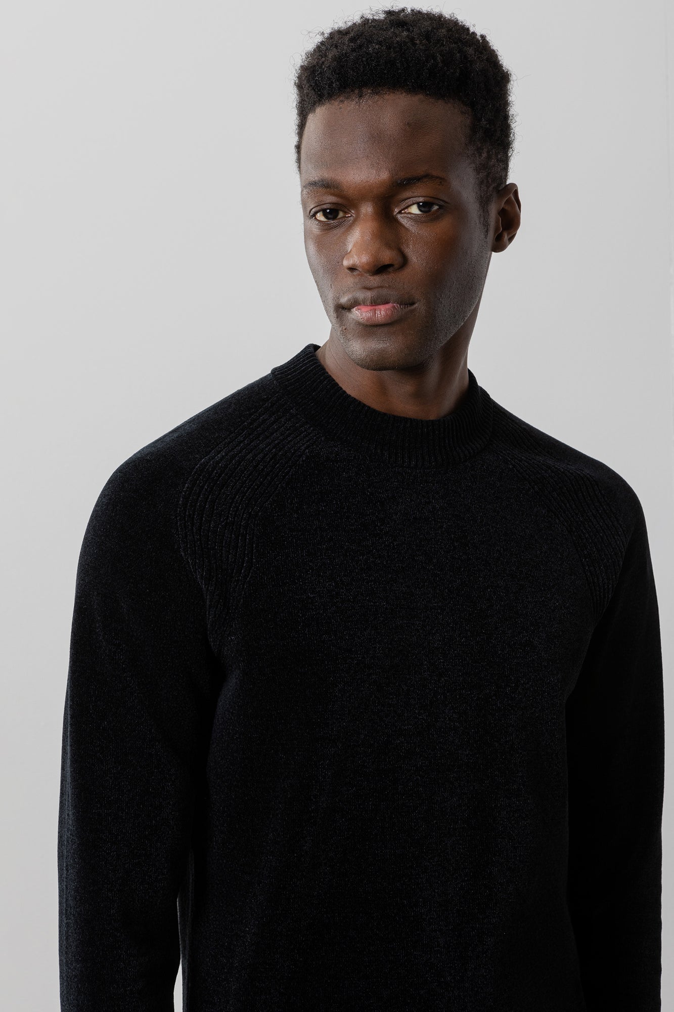 Chandail à manches longues pour homme par Robert Barakett | RB41558 Salvor Noir | Boutique Vvög, vêtements mode pour homme et femme