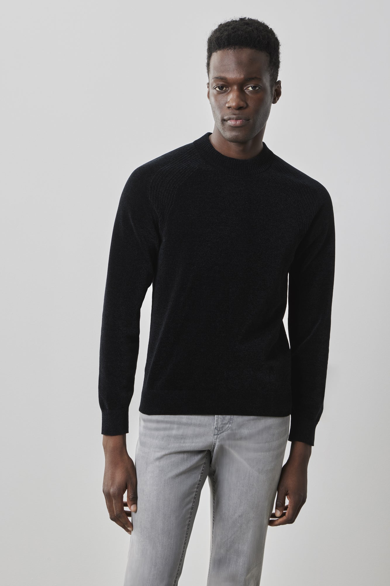 Chandail à manches longues pour homme par Robert Barakett | RB41558 Salvor Noir | Boutique Vvög, vêtements mode pour homme et femme
