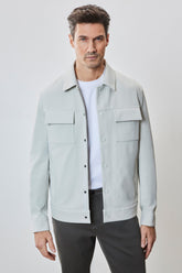Surchemise style denim pour homme par Robert Barakett | RB51062 Fremantle Pierre | Boutique Vvög, vêtements mode pour homme et femme
