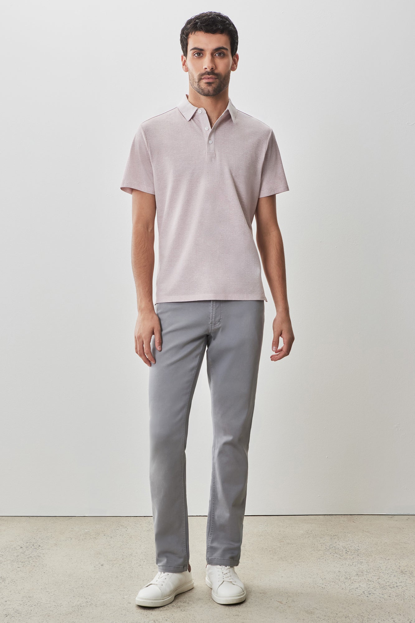 Polo pour homme par Robert Barakett | RB51107 Roscoe Rose | Boutique Vvög, vêtements mode pour homme et femme