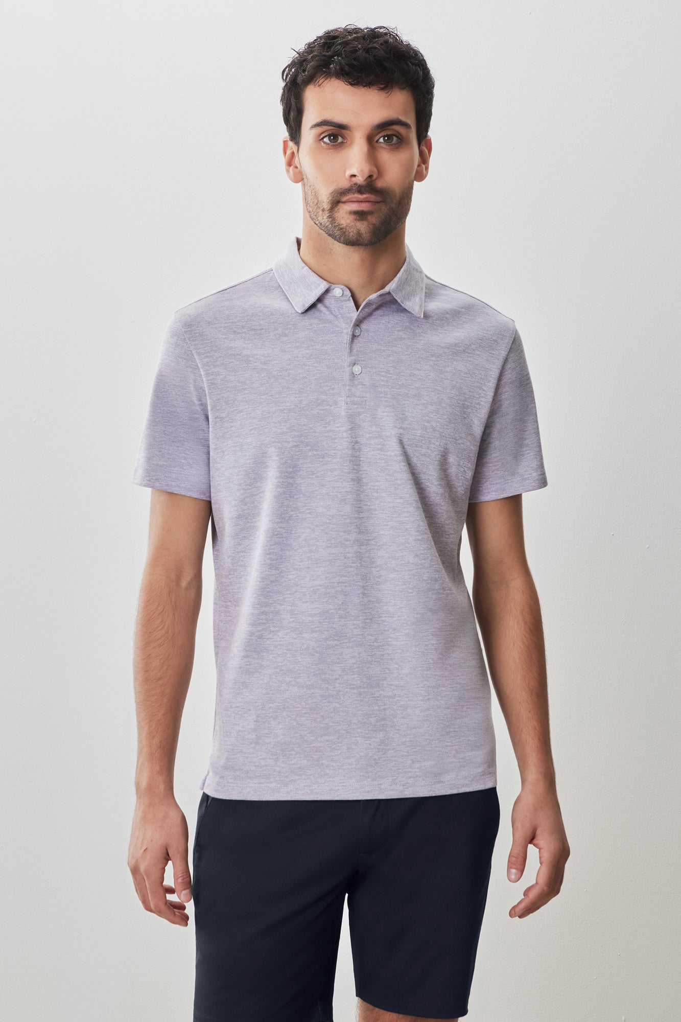 Polo pour homme par Robert Barakett | RB51110 Duke Lavande | Boutique Vvög, vêtements mode pour homme et femme