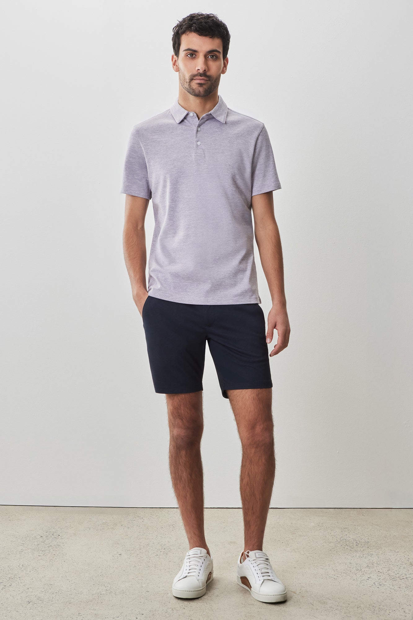 Polo pour homme par Robert Barakett | RB51110 Duke Lavande | Boutique Vvög, vêtements mode pour homme et femme