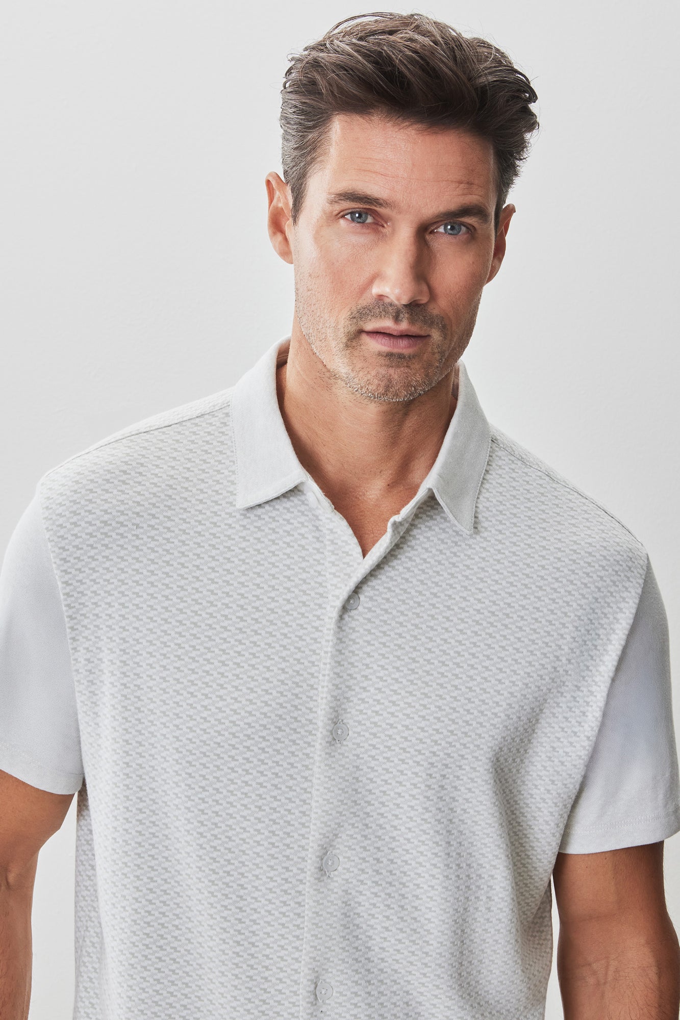 Chemise en tricot pour homme par Robert Barakett | RB51113 Booker Vert Dégradé | Boutique Vvög, vêtements mode pour homme et femme
