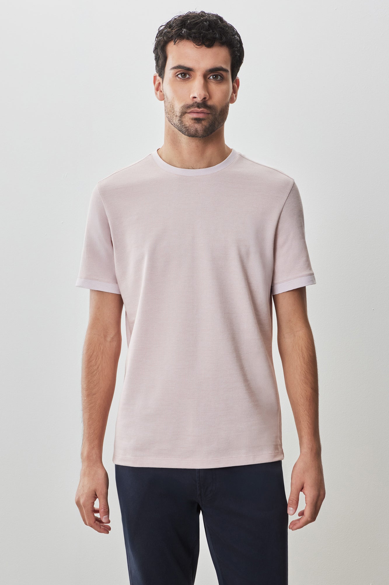 T-shirt col rond pour homme par Robert Barakett | RB51129 Marsh Corail | Boutique Vvög, vêtements mode pour homme et femme