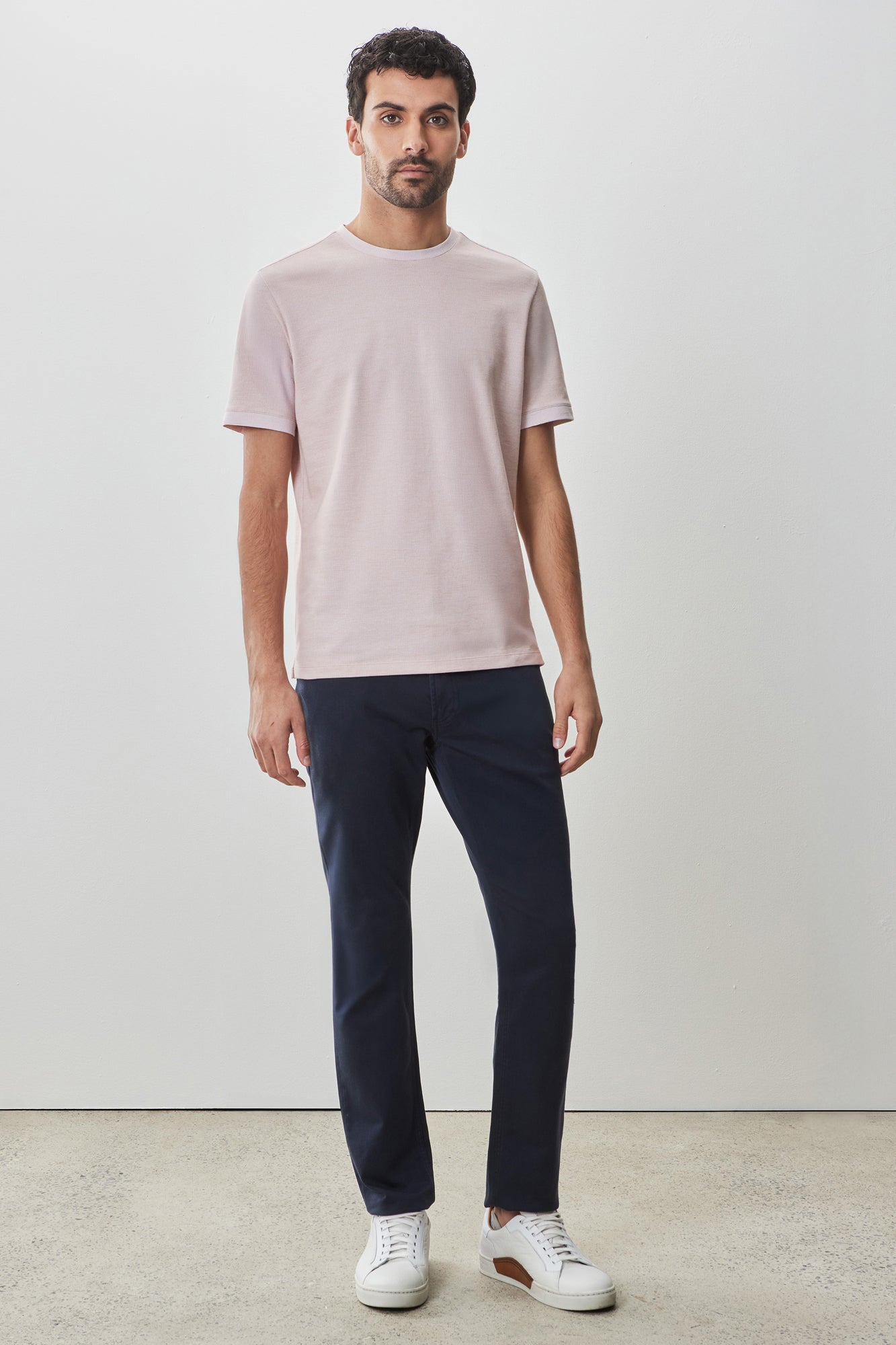 T-shirt col rond pour homme par Robert Barakett | RB51129 Marsh Corail | Boutique Vvög, vêtements mode pour homme et femme