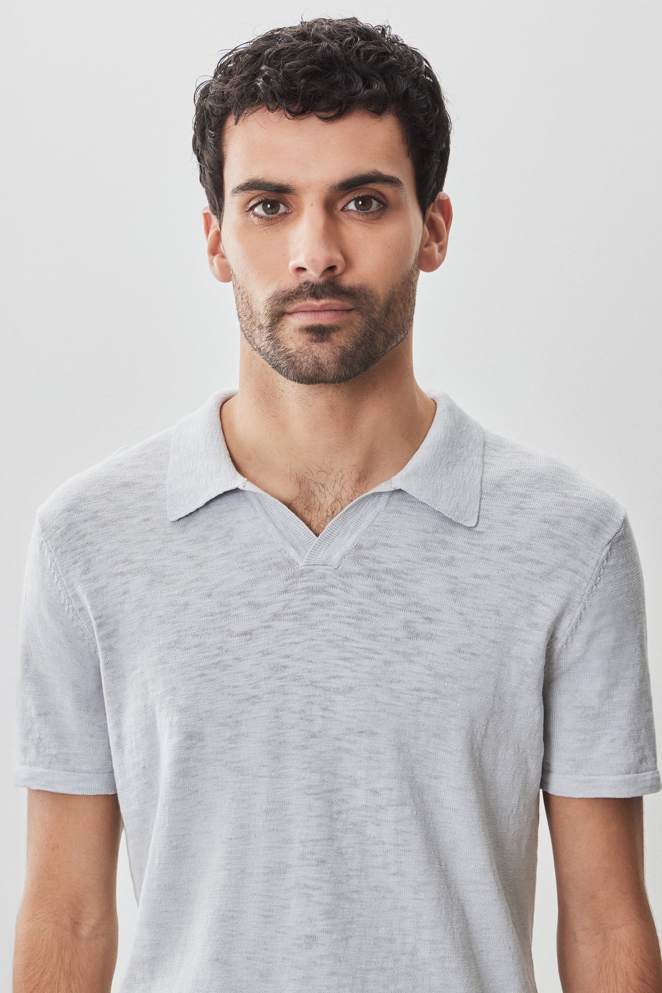 Polo à manches courtes pour homme par Robert Barakett | RB51196 South Shore Gris Clair | Boutique Vvög, vêtements mode pour homme et femme