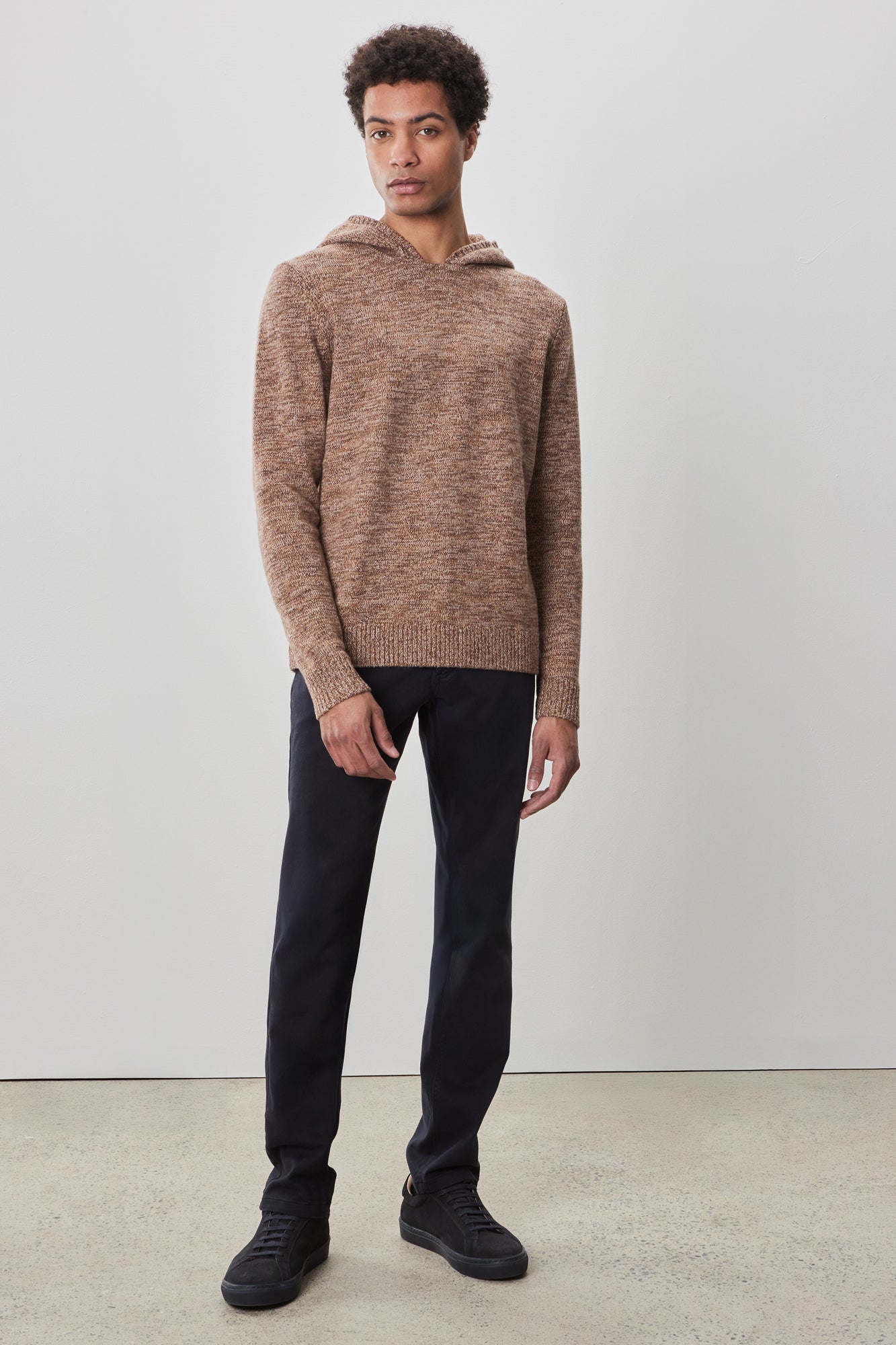 Coton ouaté en chandail à manches longues pour homme par Robert Barakett | Wildman RB52265 Brun | Boutique Vvög, vêtements mode pour homme et femme