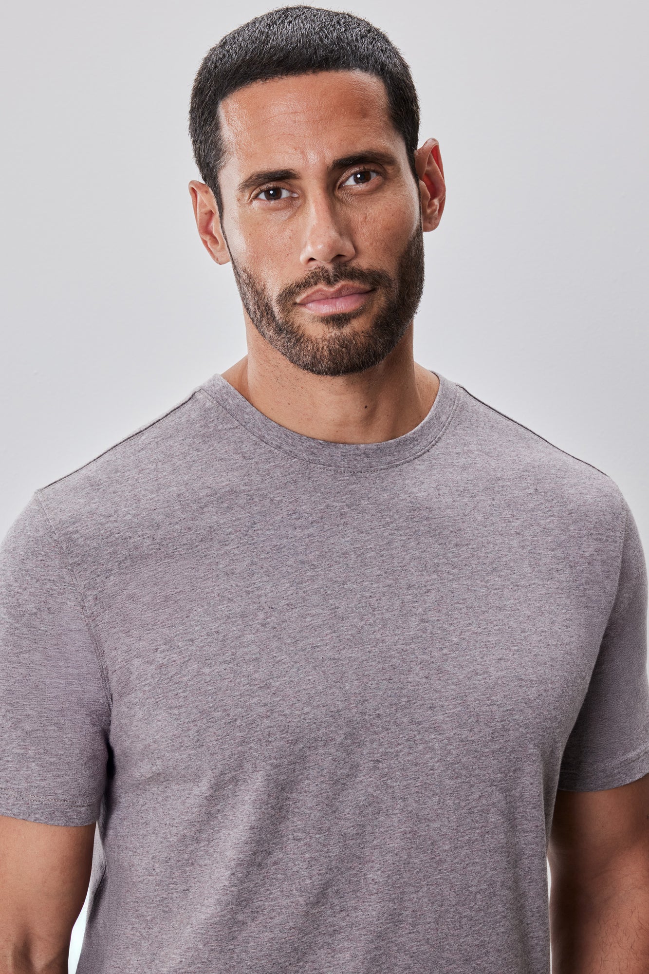 T-Shirt chiné à manches courtes pour homme par Robert Barakett | Colson RB52320 Rose Poussière | Boutique Vvög, vêtements mode pour homme et femme