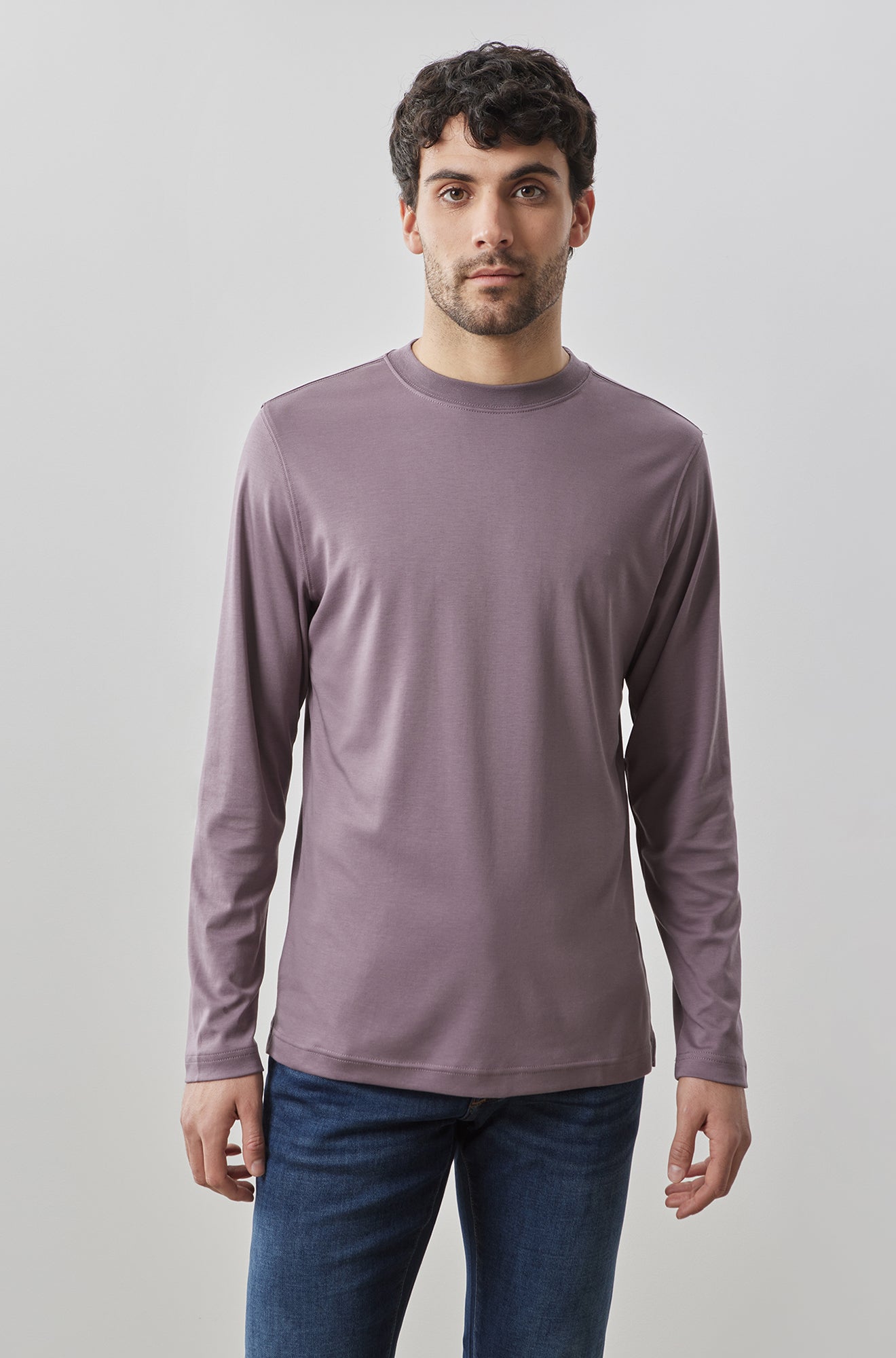 Chandail col rond pour homme par Robert Barakett | RB82247 Georgia Violet Persistant | Boutique Vvög, vêtements mode pour homme et femme