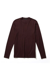 Chandail à col rond montant pour homme par Robert Barakett | Georgia RB82247 Bordeaux Profond | Boutique Vvög, vêtements mode pour homme et femme
