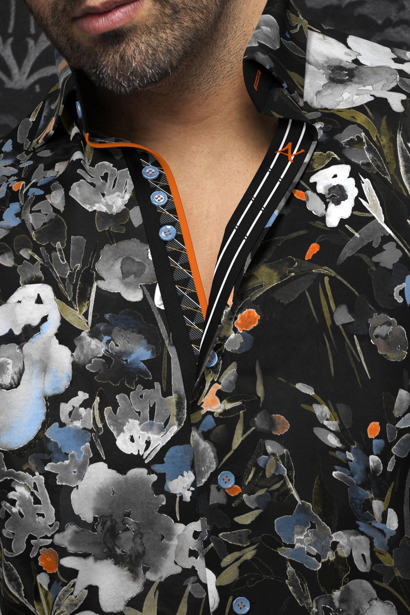 Chemise manches longues pour homme par Au Noir | SANFORD Noir | Boutique Vvög, inventaire complet de la marque Au Noir