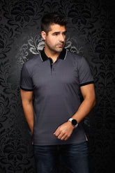 Polo pour homme par Au Noir | SEACLIFF Noir | Boutique Vvög, inventaire complet de la marque Au Noir