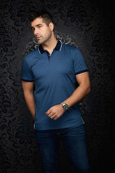 Polo pour homme par Au Noir | SEACLIFF Marine | Boutique Vvög, inventaire complet de la marque Au Noir