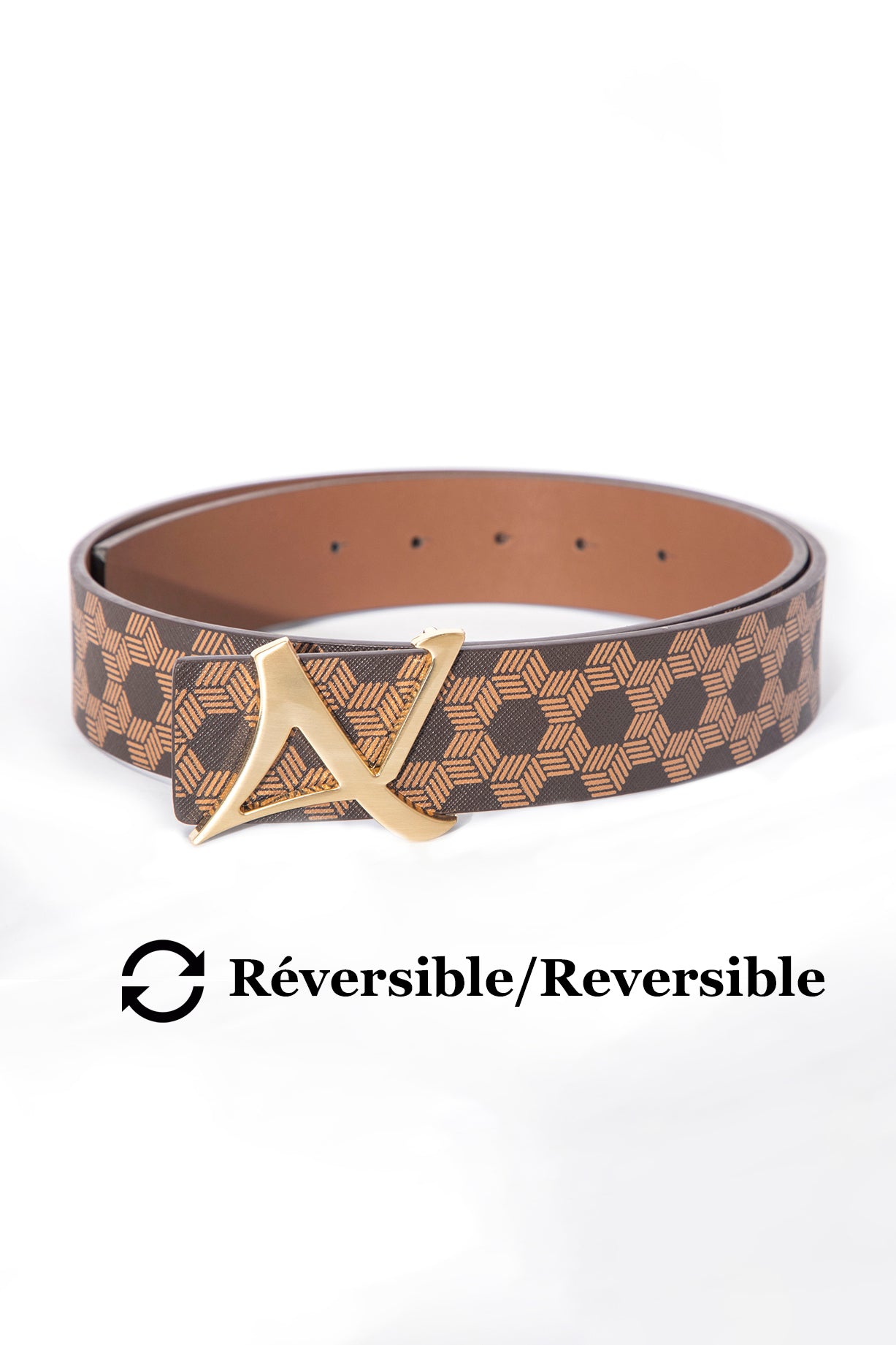 Ceinture pour homme par Au Noir | SHELBY Brun Or | Boutique Vvög, inventaire complet de la marque Au Noir